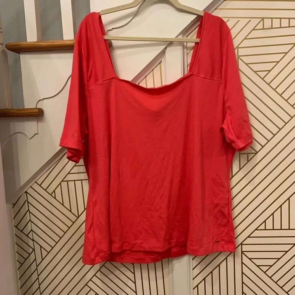 Lane Bryant Square Neck Shirt NWT